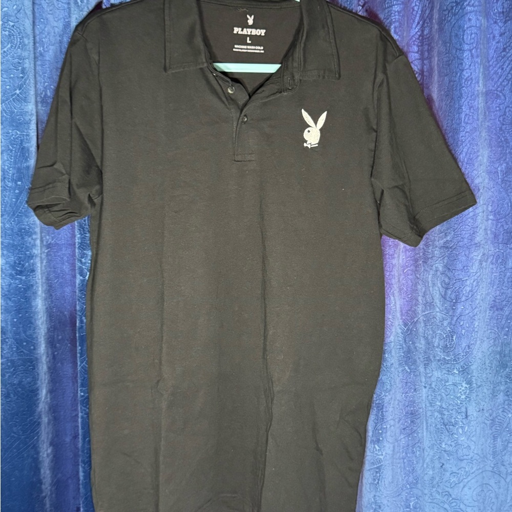 Playboy Black Men's Polo Shirt